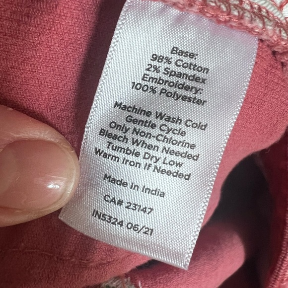 Talbots Embroidered Duck corduroy pants straight leg Size 12 - Picture 5 of 5